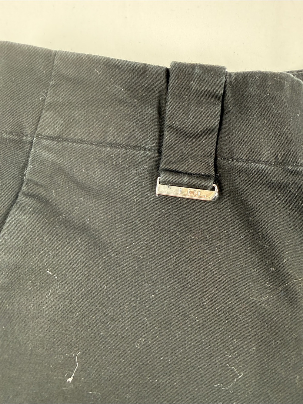 Lauren Ralph Lauren Active Black Cropped Ankle Pants L-RL Green Label - Picture 2 of 6